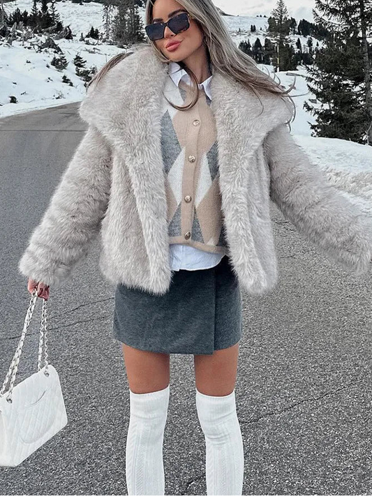 faux fur coat