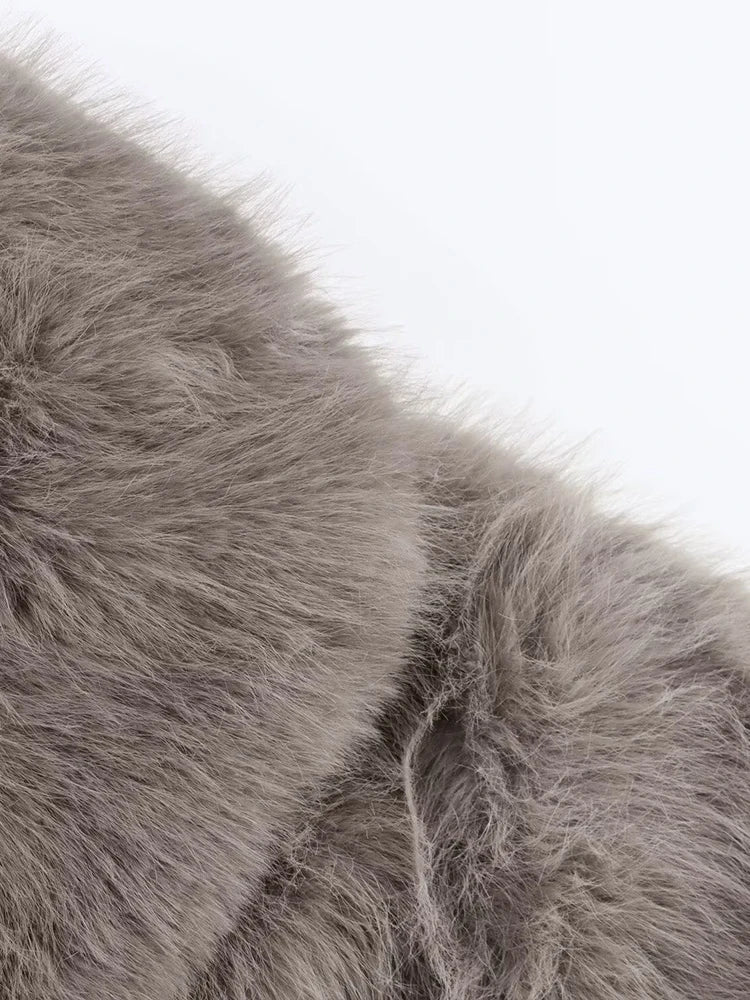 fur thick coat