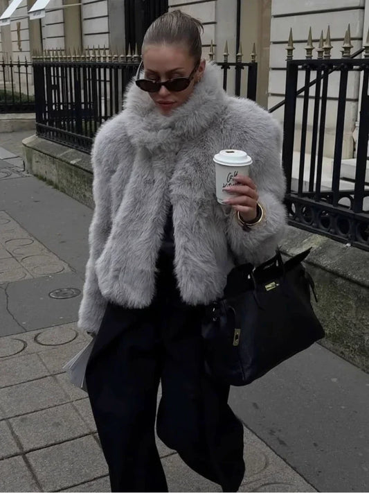 faux fur jacket