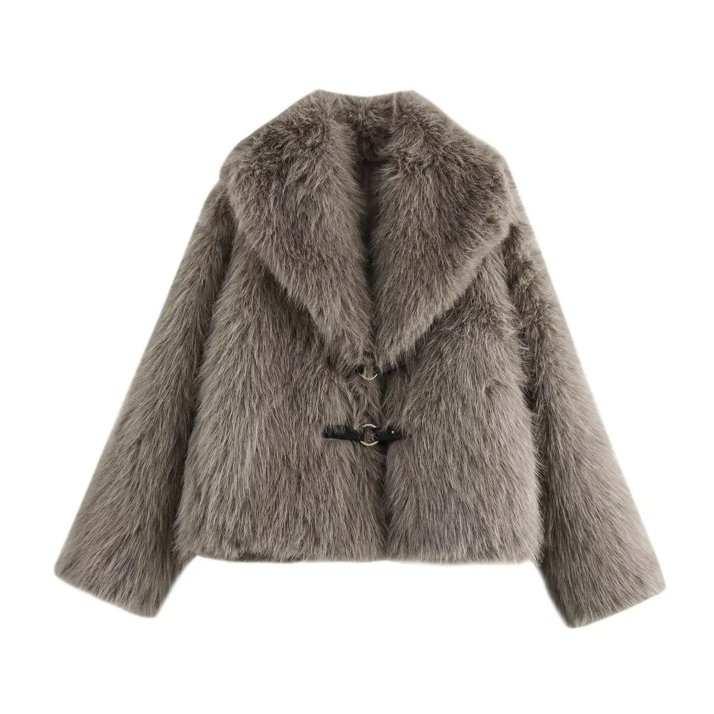 fur thick coat