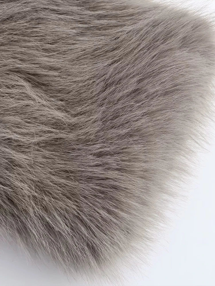 fur thick coat