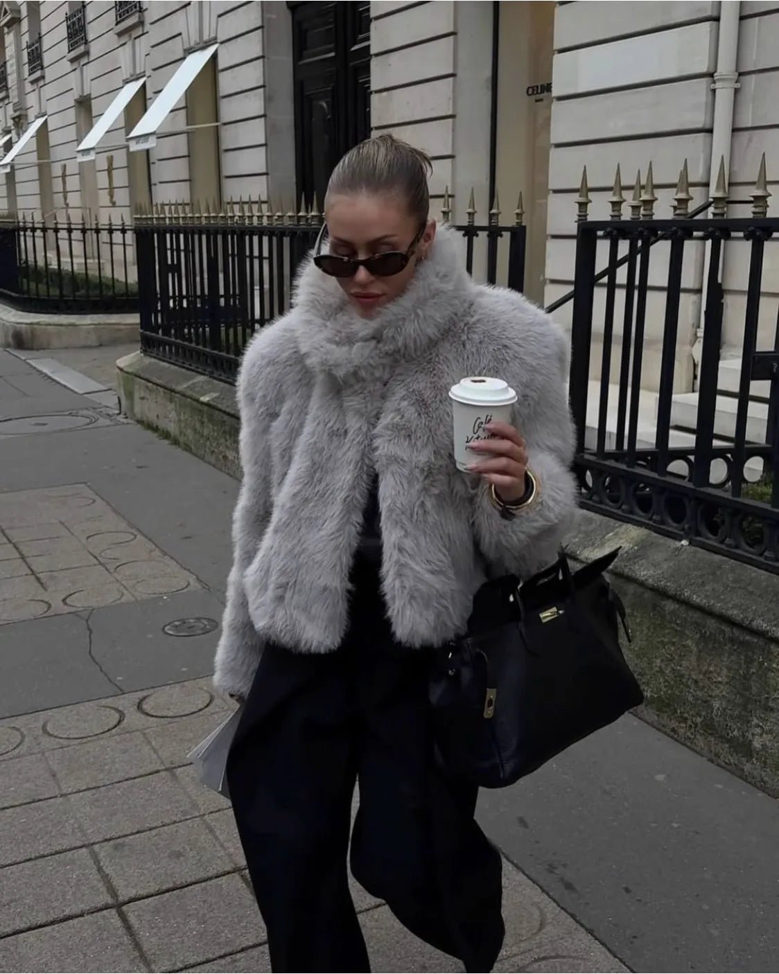 faux fur jacket